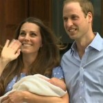 In this image from video, The Duke and Duchess of Cambridge leave the Lindo Wing of St Mary's Hospital in London Tuesday July 23 2013, carrying their new-born son, the Prince of Cambridge who was born Monday, into public view for the first time. The boy will be third in line to the British throne. (AP Photo/APTN)