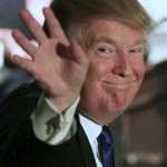 This May 11, 2011, file photo shows then-possible 2012 presidential hopeful, Republican Donald Trump, waving to a crowd of over 500 people during a luncheon at the Chamber of Commerce in Nashua, N.H. After months of flirting with politics, Trump said Monday, May 16, 2011, that he won't run for president, choosing to stick with hosting "The Celebrity Apprentice" over entering the race for the Republican nomination. (AP Photo/Jim Cole, File)