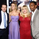 From left, actors Mark Wahlberg, Bar Paly, Rebel Wilson and Anthony Mackie arrive at the LA Premiere of "Pain and Gain" at the TCL Theatre on Monday, April 22, 2013 in Hollywood, Calif. (Photo by Matt Sayles/Invision/AP)